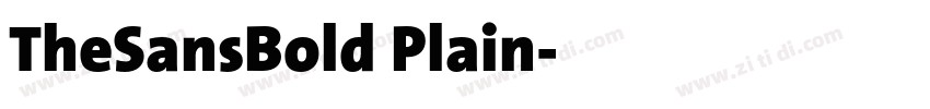TheSansBold Plain字体转换